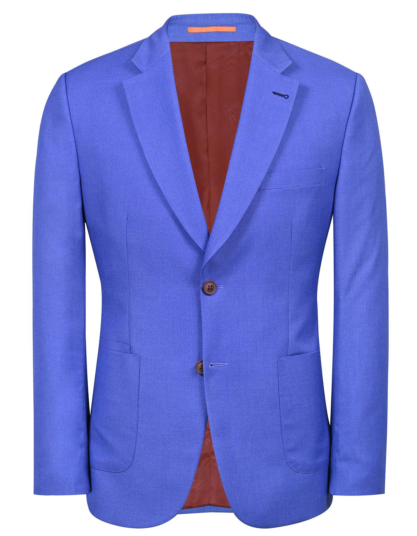 M Blue Slim Fit Coat